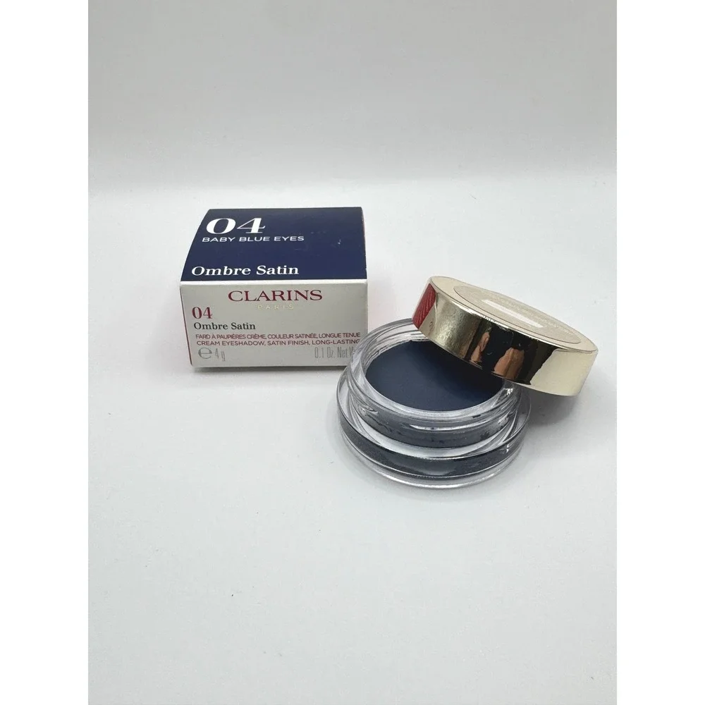 CLARINS Ombre Satin Cream Eyeshadow‎ 04 Baby Blue Eyes NEW